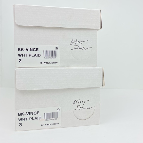 Betsey Johnson Girls BK-Vince Slip On Loafers, Plaid, NIB NEW - Picture 8 of 8